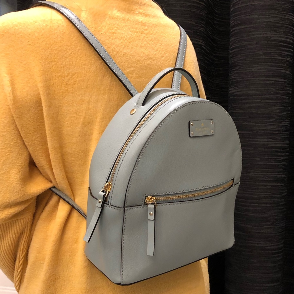 Kate Spade Grove Street Sammi Backpack, NWOT, boarskin embossed cowhide leather
